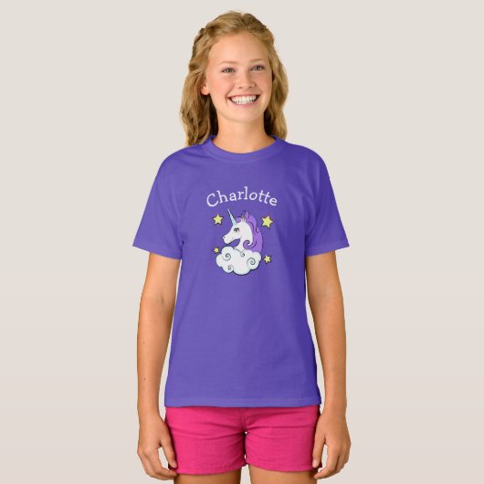 Unicorn Design T - Shirt Tee Shirt (Vorne ganz)