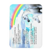 Unicorn Design - Tochter Poem Magnet (Vertikal)