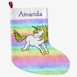 Unicorn Design Weihnachts-Strumpf Großer Weihnachtsstrumpf