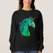 Unicorn Design – Women's Long Sleeve Sweatshirt (Vorderseite)