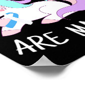 Unicorn Diabetes Warrior Gift  Poster (Ecke)