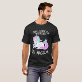 Unicorn Diabetes Warrior Gift  T-Shirt (Vorne ganz)