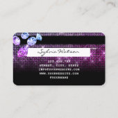 Unicorn Diamonds Glitzer Kreditkarte Stil modern Visitenkarte (Rückseite)