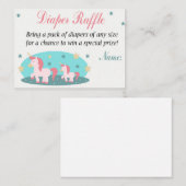 Unicorn Diaper Raffle Tickets (Vorne/Hinten)