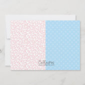 Unicorn & Dinosaur Joint Boy Girl Birthday Invites Einladung (Rückseite)