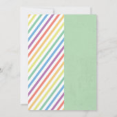 Unicorn & Dinosaur Joint Boy Girl Birthday Invites Einladung (Rückseite)