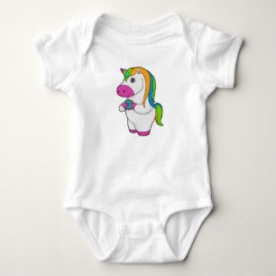 Unicorn Donut Baby Strampler