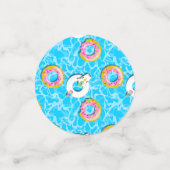 Unicorn & Donut Floaty Konfetti (Klein Vorderseite)