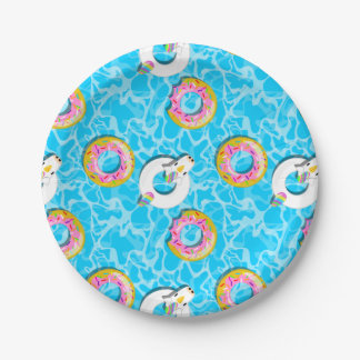 Unicorn & Donut Floaty Pappteller