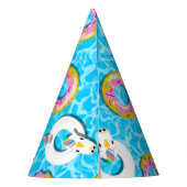 Unicorn & Donut Floaty Partyhütchen (Rückseite)