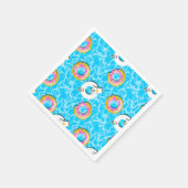 Unicorn & Donut Floaty Serviette (Ecke)