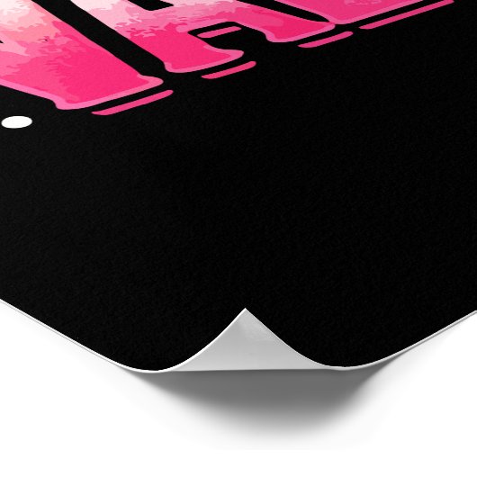 Unicorn Donut Need Valentine Funny Anti-Valentine Poster (Ecke)