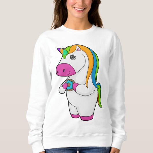 Unicorn Donut Sweatshirt (Vorderseite)