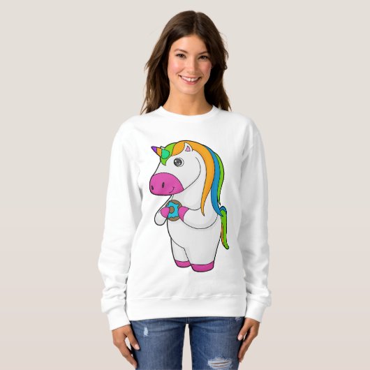 Unicorn Donut Sweatshirt (Vorne ganz)