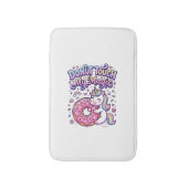 Unicorn Donut Touch My Magic Gift Idea Sticker and Badematte (Vorderseite Vertikal)
