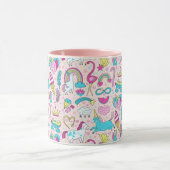 Unicorn Doodle Pattern Tasse (Zentrum)