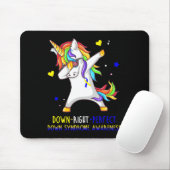 Unicorn Down Right Perfect Down Syndrome Awareness Mousepad (Mit Mouse)