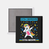 Unicorn-Down-Syndrom Bewusstsein für zusätzliches  Magnet (Vorderseite/Rückseite)