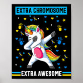 Unicorn-Down-Syndrom Bewusstsein für zusätzliches Poster (Vorne)