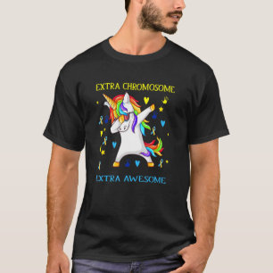 Unicorn-Down-Syndrom Extra-Chromosom Extra Aweso T-Shirt