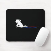 Unicorn Dragging Rainbows Funny Adult S Mousepad (Mit Mouse)