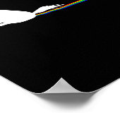 Unicorn Dragging Rainbows Funny Adult S  Poster (Ecke)