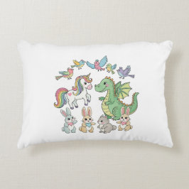 Unicorn Dragon Animal Kids' Throw Kissen