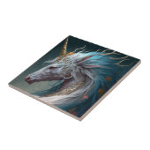 Unicorn Dragon Fantasy Art Fliese (Seite)