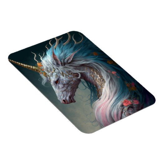 Unicorn Dragon Fantasy Art Magnet (Rechte Seite)