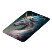 Unicorn Dragon Fantasy Art Magnet (Linke Seite)