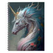 Unicorn Dragon Fantasy Art Notizblock (Vorderseite)