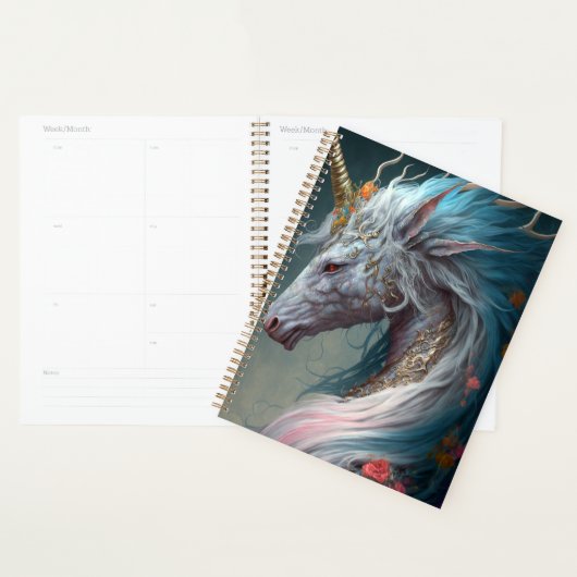Unicorn Dragon Fantasy Art Planer (Anzeige)