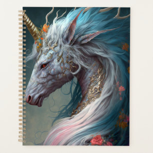 Unicorn Dragon Fantasy Art Planer