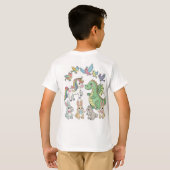 Unicorn & Dragon Tee for Kids – Double Design! (Schwarz voll)