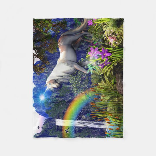 Unicorn Dream Fleece Blanket von DreamFlame 5D (Vorderseite)