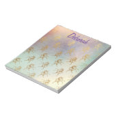 Unicorn Dream Girly Notizblock (Rotiert)