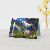 Unicorn Dream Greeting Card by Dreamfire 5D Karte (Gelbe Blume)