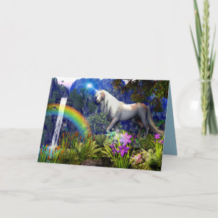 Unicorn Dream Greeting Card by Dreamfire 5D Karte
