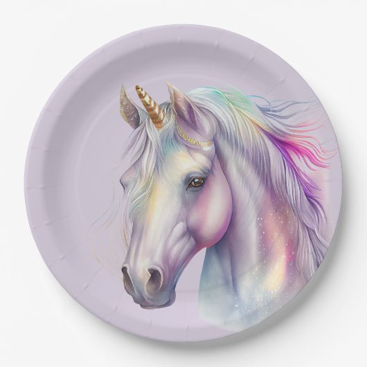 Unicorn Dream Pappteller (Vorderseite)