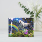 Unicorn Dream Postcard by DreamFlame 5D Postkarte (Stehend Vorderseite)