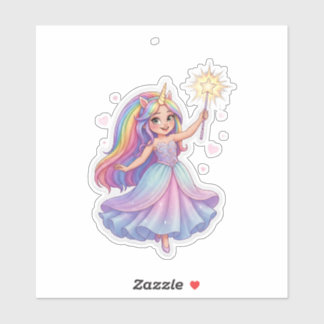 Unicorn Dream Princess Aufkleber
