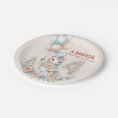 Unicorn Dreams Birthday Pappteller (Schrägansicht)