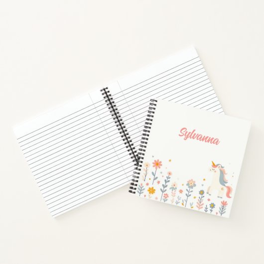 Unicorn Dreams & Flowery Schemes Notizblock (Innenseite)
