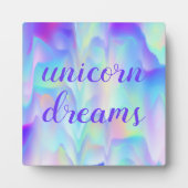 Unicorn Dreams Fotoplatte (Vorderseite)