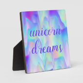 Unicorn Dreams Fotoplatte (Vorderseite)