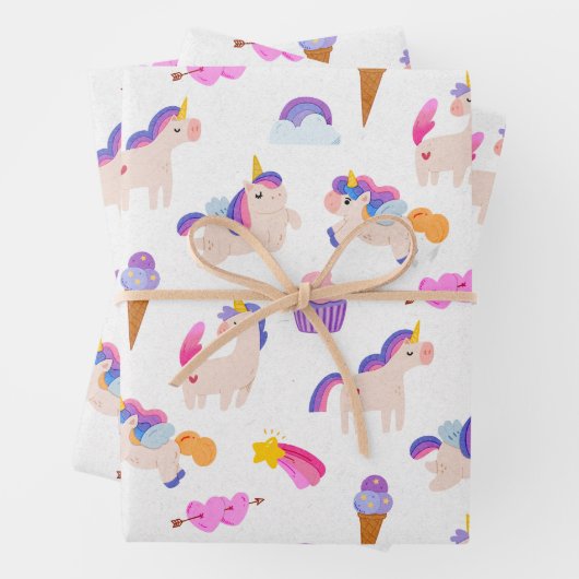 Unicorn Dreams Geschenkpapier Set (Beispiel)