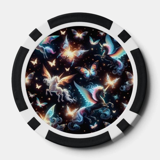 Unicorn Dreams Pokerchips (Rückseite)