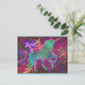 Unicorn Dreams Postkarte (Stehend Vorderseite)