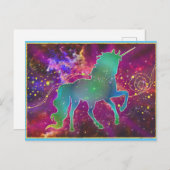 Unicorn Dreams Postkarte (Vorne/Hinten)