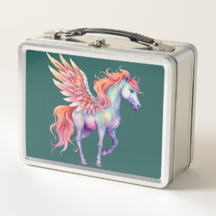 Unicorn Dreams: Zurück in die Schule Metall Brotdose